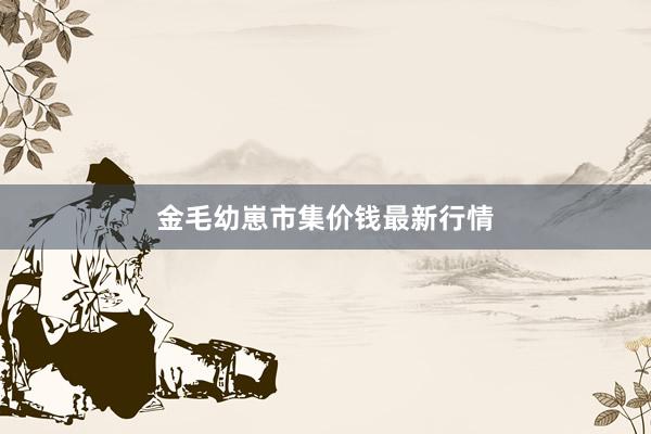金毛幼崽市集价钱最新行情
